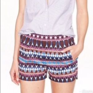 J Crew Geometric Pattern Shorts